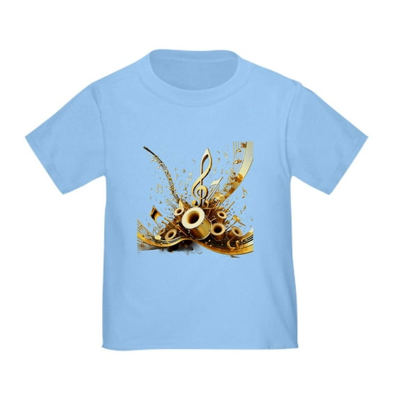CafePress - 3D Music Notes Explosion T Shirt - Cute Toddler T-Shirt, 100% Cotton