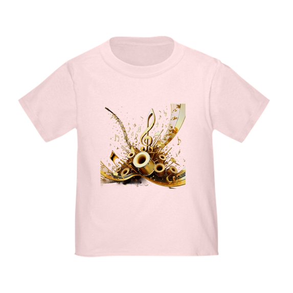 CafePress - 3D Music Notes Explosion T Shirt - Cute Toddler T-Shirt, 100% Cotton