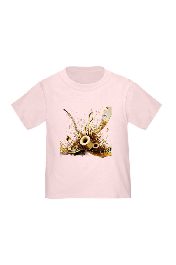 - 3D Music Notes Explosion T Shirt - Cute Toddler T-Shirt, 100% Cotton