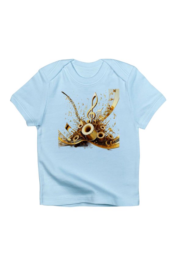- 3D Music Notes Explosion T Shirt - Infant T-Shirt