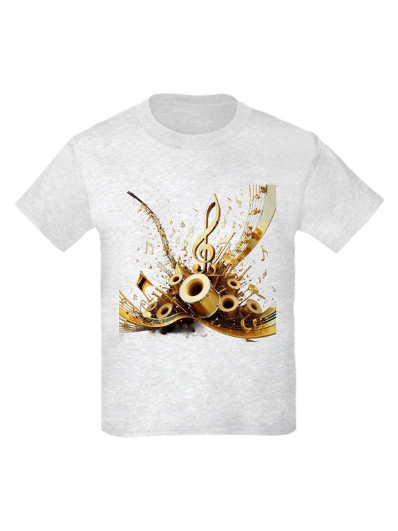 - 3D Music Notes Explosion T Shirt - Light T-Shirt Kids XS-XL