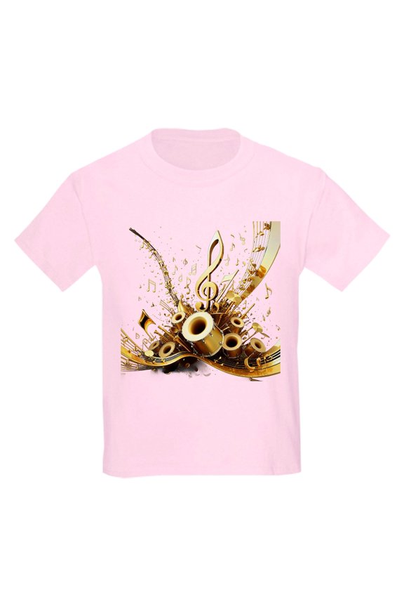 - 3D Music Notes Explosion T Shirt - Light T-Shirt Kids XS-XL