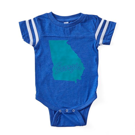 CafePress - 4 3 Georgia - Cute Infant Baby Football Bodysuit