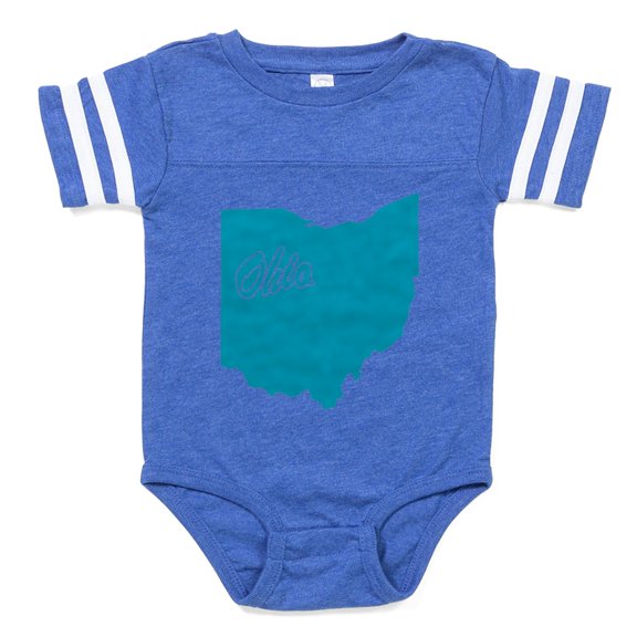 CafePress - 4 3 Ohio - Cute Infant Baby Football Bodysuit