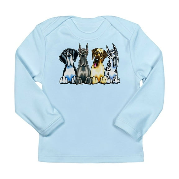 CafePress - 4 Great Danes Long Sleeve T Shirt - Long Sleeve Infant T-Shirt