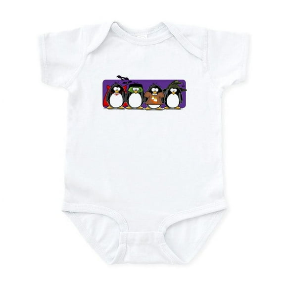 CafePress - 4 Halloween Penguins Infant Bodysuit - Baby Light Bodysuit, Size Newborn - 24 Months
