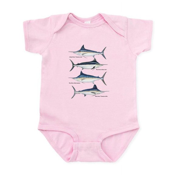 CafePress - 4 Marlin Infant Bodysuit - Baby Light Bodysuit, Size Newborn - 24 Months