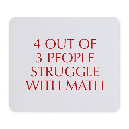 CafePress - 4 OUT OF 3 PEOPLE OPT RED Mousepad - Non-slip Rubber Mousepad, Gaming Mouse Pad