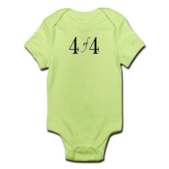 CafePress - 4 Of 4 (4Th Child) Infant Bodysuit - Baby Light Bodysuit