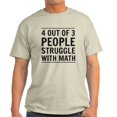 thumbnail image 1 of CafePress - 4 Out Of 3 People Struggle With Math T Shirt - Men's Classic Graphic T-Shirt, 1 of 4