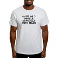 thumbnail image 1 of CafePress - 4 Out Of 3 People Struggle With Math T Shirt - Men's Classic Graphic T-Shirt, 1 of 4
