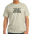 thumbnail image 1 of CafePress - 4 Out Of 3 People Struggle With Math T Shirt - Men's Classic Graphic T-Shirt, 1 of 4