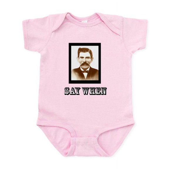 CafePress - 4 Saywhenshirt Body Suit - Baby Light Bodysuit, Size Newborn - 24 Months
