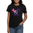 thumbnail image 1 of CafePress - 40 And Fabulous Women's Dark T Shirt - Women's Traditional Fit Dark T-Shirt, 1 of 4