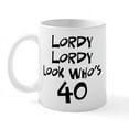 thumbnail image 1 of CafePress - 40Th Birthday Lordy Lordy Mug - 11 oz Ceramic Mug - Novelty Coffee Tea Cup, 1 of 6