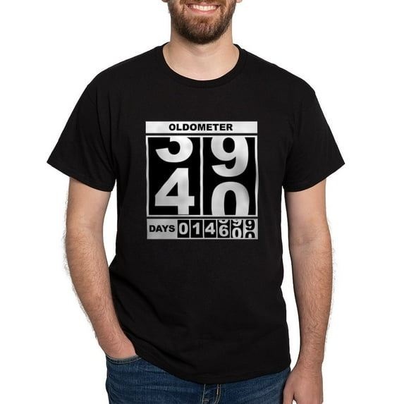 CafePress - 40Th Birthday Oldometer Dark T Shirt - Men's Classic Graphic Cotton T-Shirt