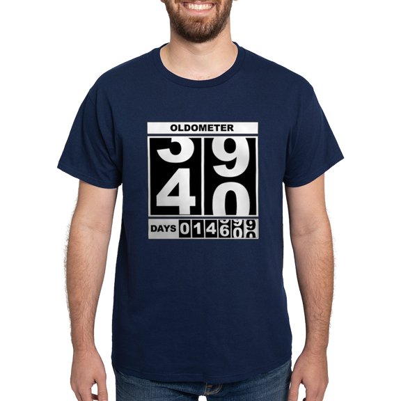 CafePress - 40Th Birthday Oldometer Dark T Shirt - Men's Classic Graphic Cotton T-Shirt