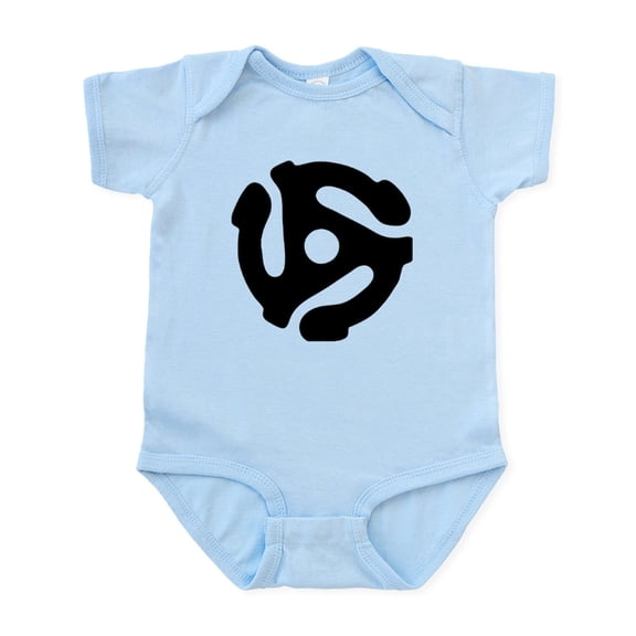 CafePress - 45 Rpm Vinyl Adapter Body Suit - Baby Light Bodysuit, Size Newborn - 24 Months