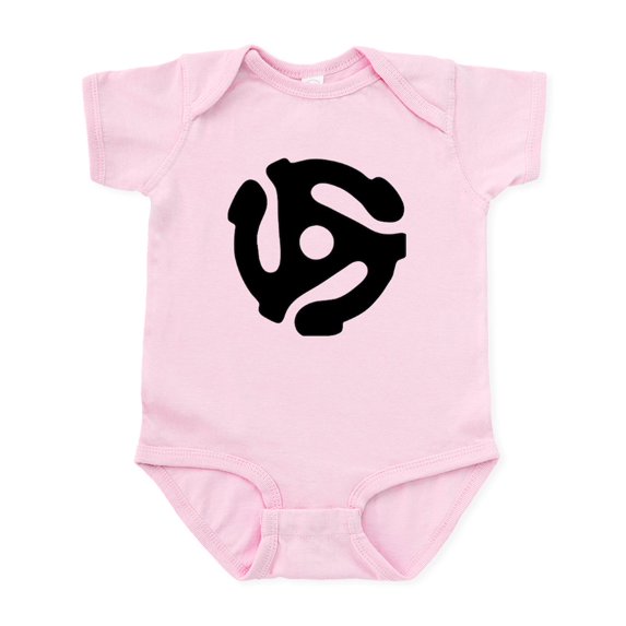CafePress - 45 Rpm Vinyl Adapter Body Suit - Baby Light Bodysuit, Size Newborn - 24 Months