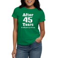 thumbnail image 1 of CafePress - 45Years_White_He T Shirt - Women's Traditional Fit Dark T-Shirt, 1 of 4