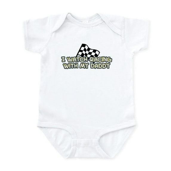 CafePress - 48 Racing Daddy Infant Bodysuit - Baby Light Bodysuit, Size Newborn - 24 Months