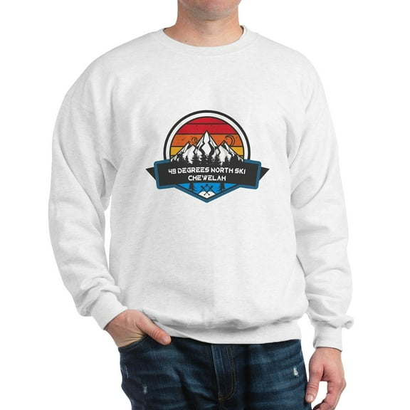 CafePress - 49 Degrees North Ski Area Chewelah Washington Sweatshirt - Crew Neck Sweatshirt