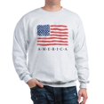 thumbnail image 1 of CafePress - 4Th Of July American Flag - Crew Neck Sweatshirt, 1 of 1