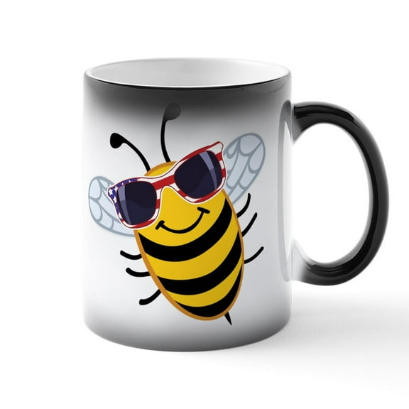CafePress - 4Th Of July Honey Bee - 11 oz Color Changing Magic Mug