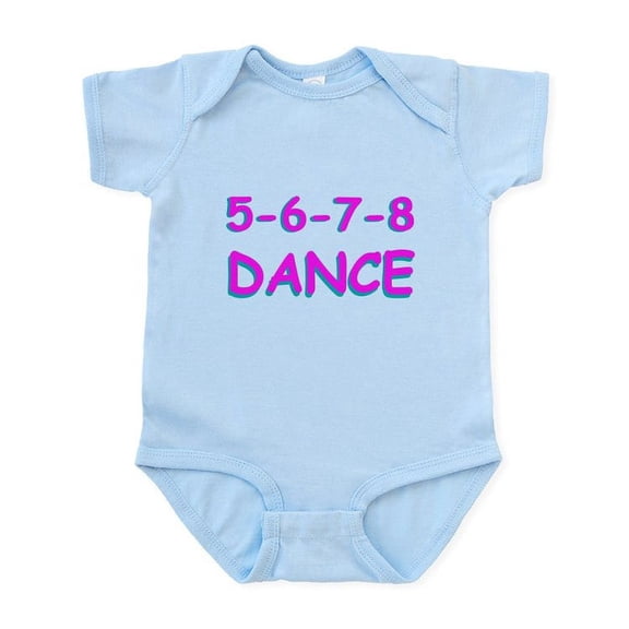 CafePress - 5 6 7 8 Dance Infant Bodysuit - Baby Light Bodysuit, Size Newborn - 24 Months