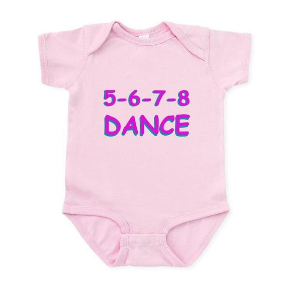CafePress - 5 6 7 8 Dance Infant Bodysuit - Baby Light Bodysuit, Size Newborn - 24 Months