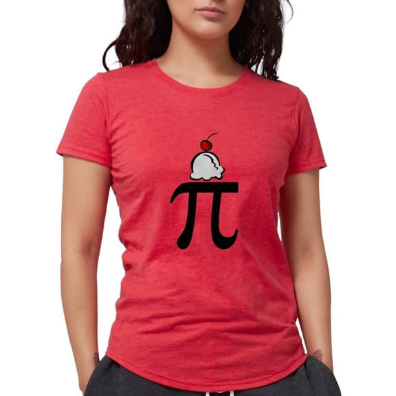 CafePress - 5 Pi A La Mode Women's Deluxe T Shirt - Womens Tri-blend T-Shirt