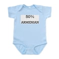 thumbnail image 1 of CafePress - 50% Armenian Infant Bodysuit - Baby Light Bodysuit, Size Newborn - 24 Months, 1 of 4