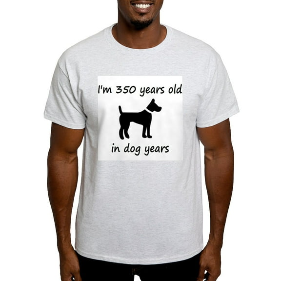 CafePress - 50 Dog Years Black Dog 1 T Shirt - Men's Classic Graphic T-Shirt