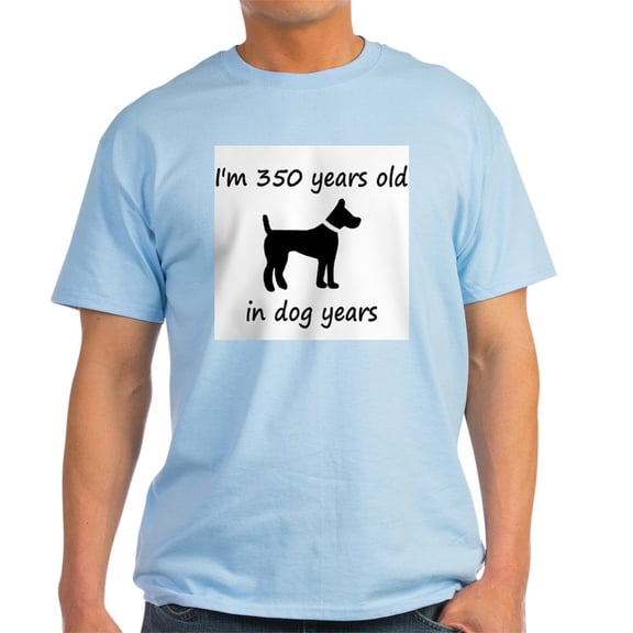 CafePress - 50 Dog Years Black Dog 1 T Shirt - Men's Classic Graphic T-Shirt