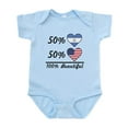 thumbnail image 1 of CafePress - 50% Nicaraguan 50% American 100% Beautiful Body Su - Baby Light Bodysuit, Size Newborn - 24 Months, 1 of 4