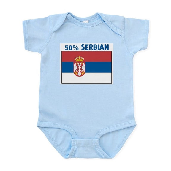 CafePress - 50 PERCENT SERBIAN Infant Bodysuit - Baby Light Bodysuit, Size Newborn - 24 Months
