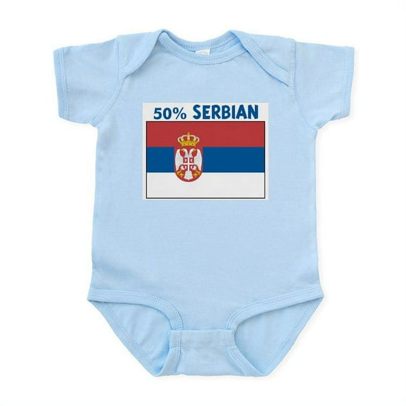 CafePress - 50 PERCENT SERBIAN Infant Bodysuit - Baby Light Bodysuit, Size Newborn - 24 Months
