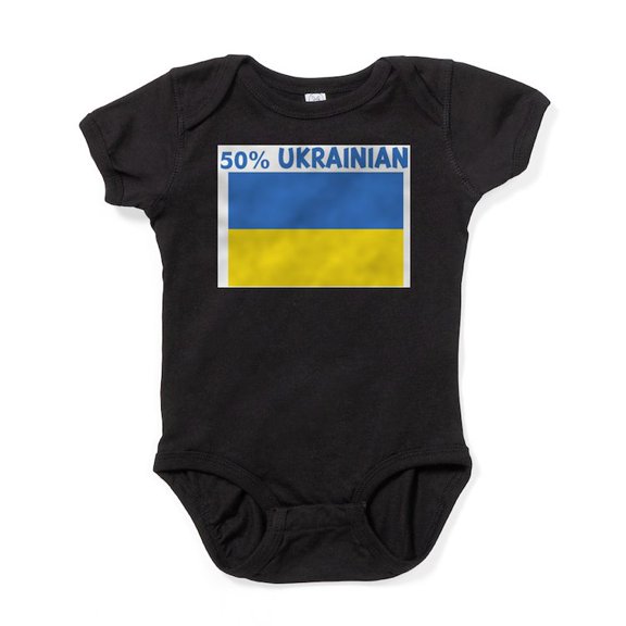 CafePress - 50 PERCENT UKRAINIAN Infant Bodysuit - Cute Infant Bodysuit Baby Romper - Size Newborn - 24 Months