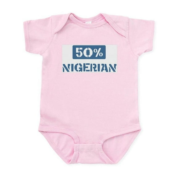 CafePress - 50 Percent Nigerian Infant Bodysuit - Baby Light Bodysuit, Size Newborn - 24 Months
