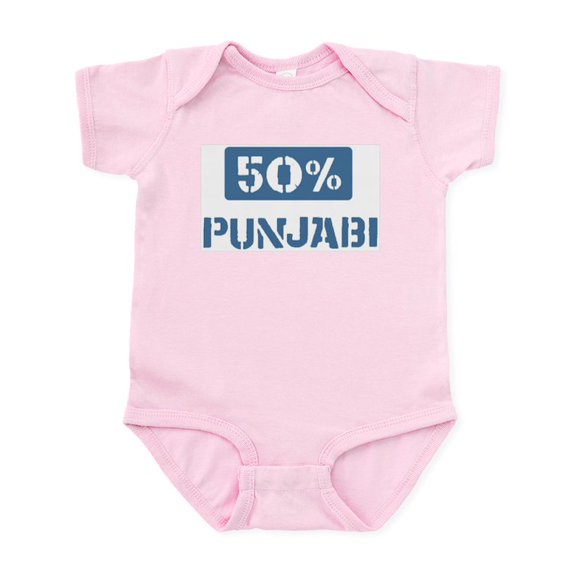CafePress - 50 Percent Punjabi Infant Bodysuit - Baby Light Bodysuit, Size Newborn - 24 Months