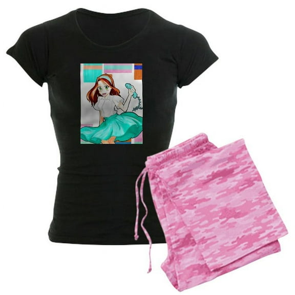 CafePress - 50'S Girl Pajamas - Women's Dark Pajamas