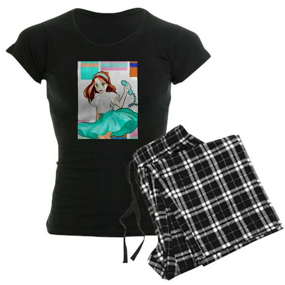 CafePress - 50'S Girl Pajamas - Women's Dark Pajamas
