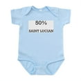 thumbnail image 1 of CafePress - 50% Saint Lucian Infant Bodysuit - Baby Light Bodysuit, Size Newborn - 24 Months, 1 of 4
