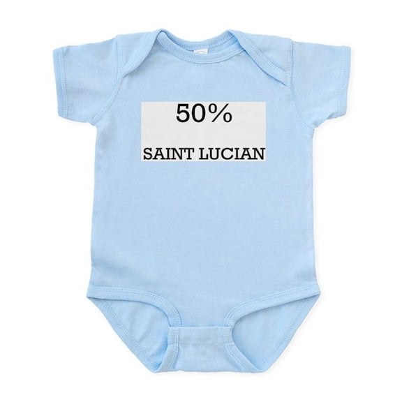 CafePress - 50% Saint Lucian Infant Bodysuit - Baby Light Bodysuit, Size Newborn - 24 Months