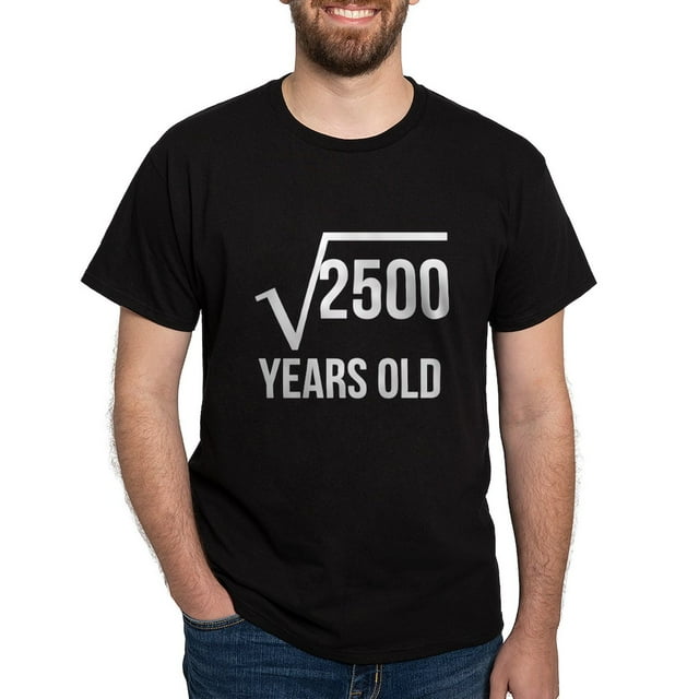 CafePress - 50 Years Old Square Root T Shirt - 100% Cotton T-Shirt