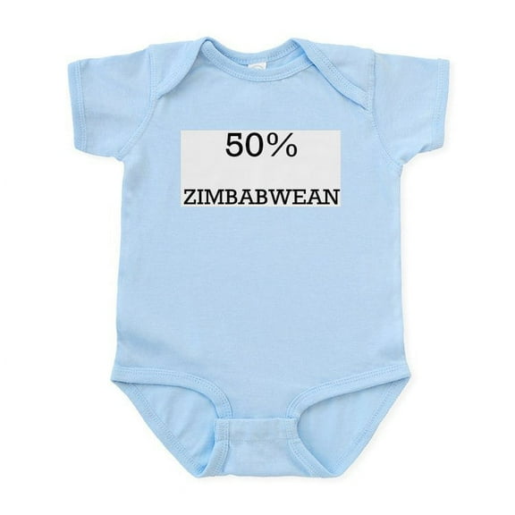 CafePress - 50% Zimbabwean Infant Bodysuit - Baby Light Bodysuit, Size Newborn - 24 Months