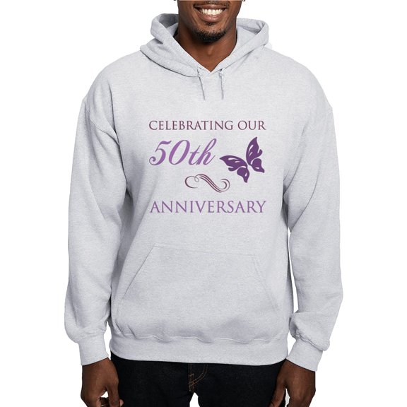 CafePress - 50Th Anniversary (Butterfly) Hooded Sweatshirt - Pullover Hoodie, Hooded Sweatshirt