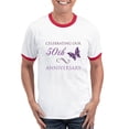 thumbnail image 1 of CafePress - 50Th Anniversary (Butterfly) Ringer T - 100% Cotton Ringed T-Shirt, 1 of 4