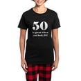 thumbnail image 1 of CafePress - 50Th Birthday Humor Women's Dark Pajamas - Women's Short Sleeve Print T-Shirt and Pants Dark Cotton Pajama Set, 1 of 7