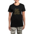 thumbnail image 1 of CafePress - 50Th Wedding Anniversary Gold Retro Typography Pajamas - Women's Short Sleeve Print T-Shirt and Pants Dark Cotton Pajama Set, 1 of 7